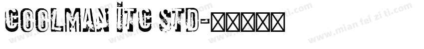 Coolman ITC Std字体转换